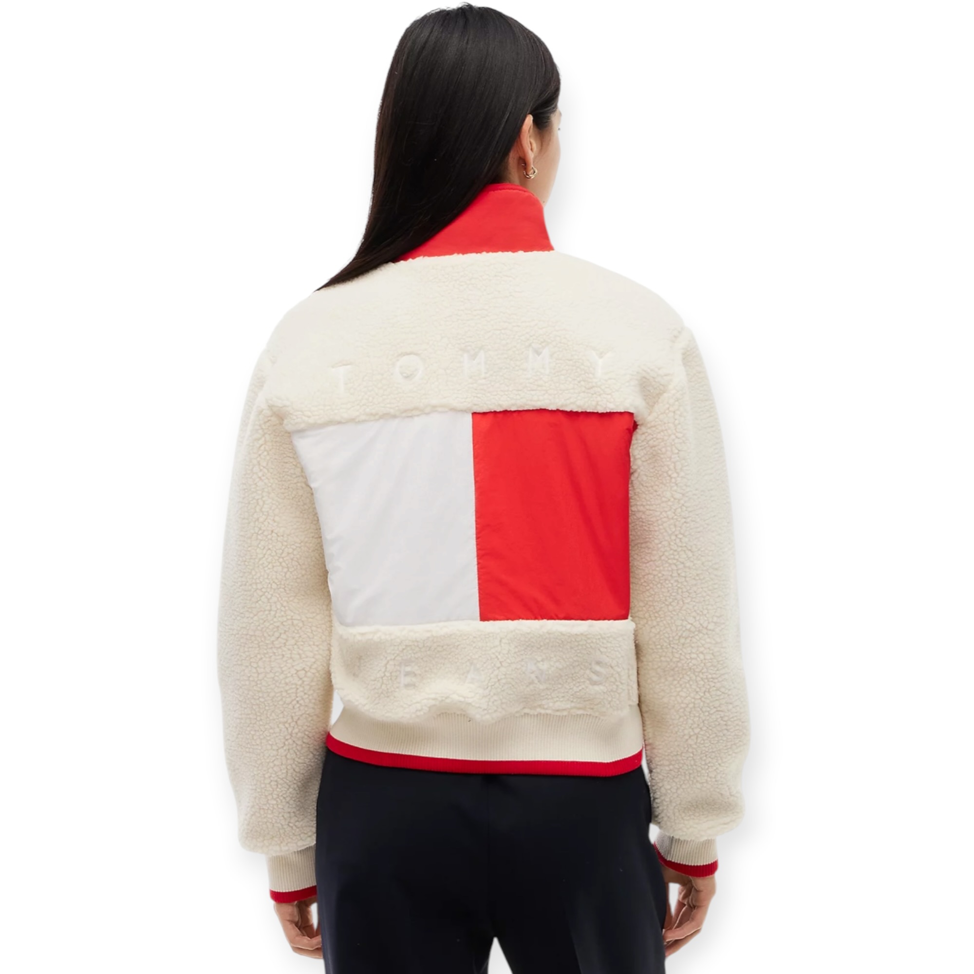 מעיל נשים TOMMY HILFIGER FLEECE JACKET