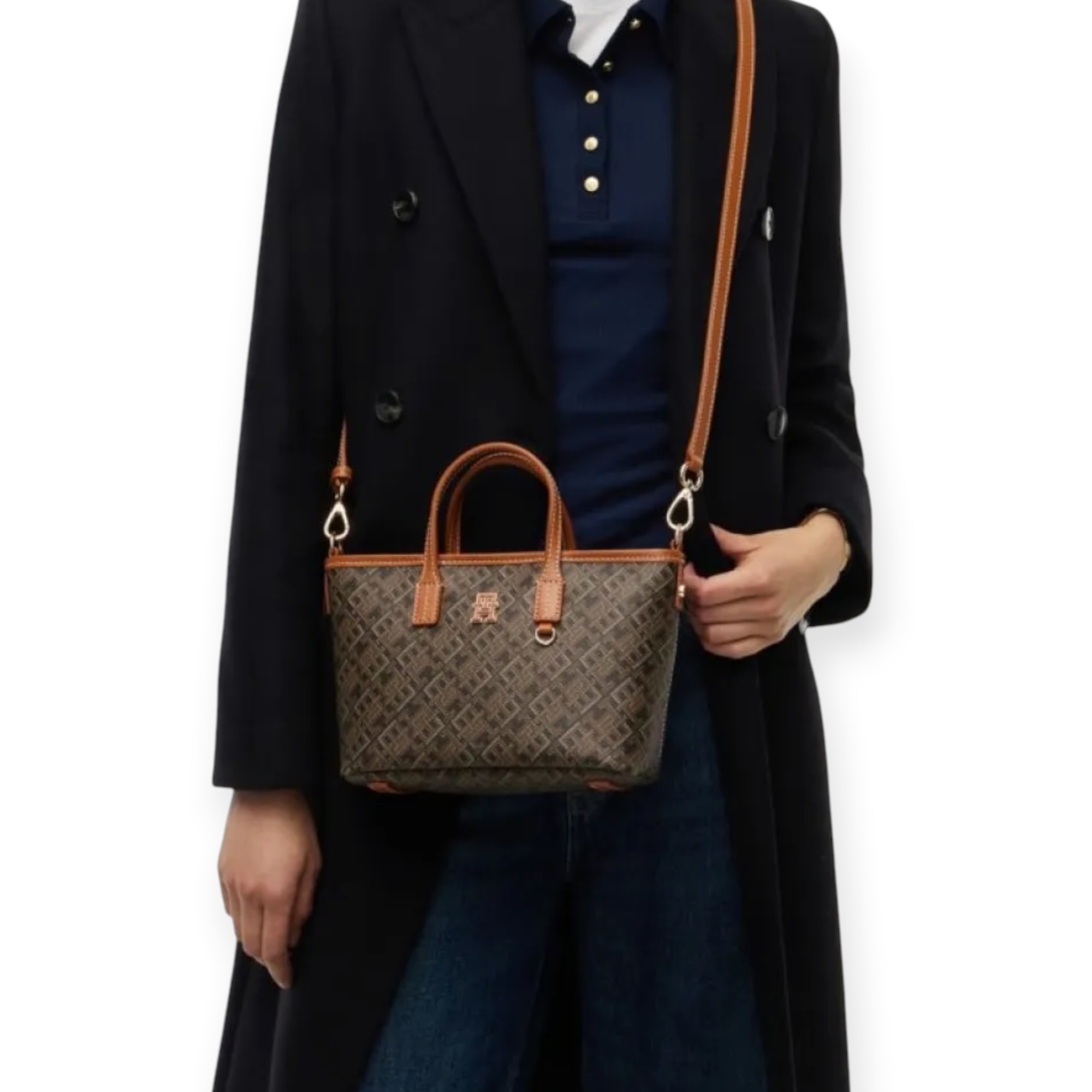 תיק נשים TOMMY HILFIGER MONOPLAY MINI TOTE תיק נשים TOMMY HILFIGER MONOPLAY MINI TOTE