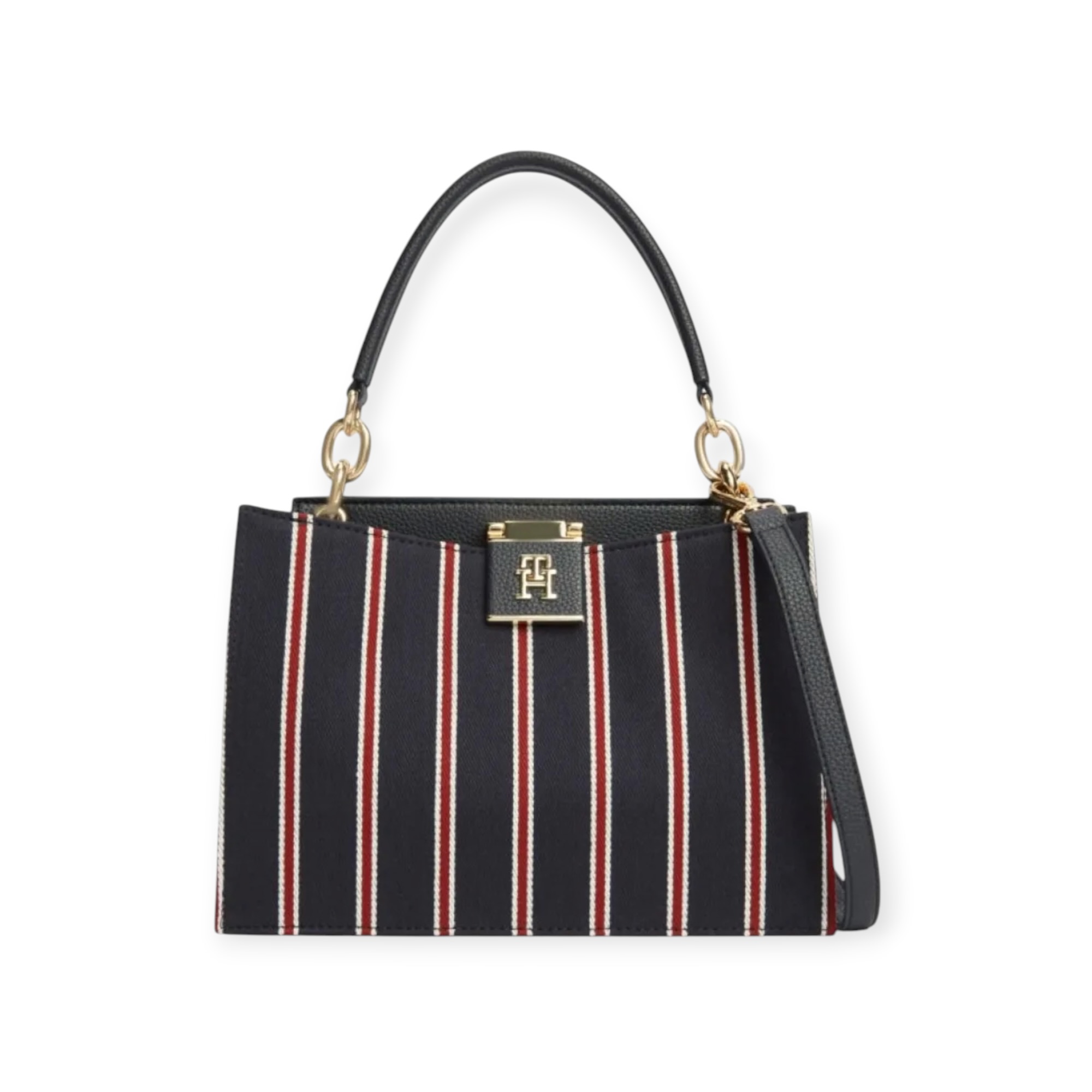 תיק נשים TOMMY HILFIGER SATCHEL STRIPE תיק נשים TOMMY HILFIGER SATCHEL STRIPE