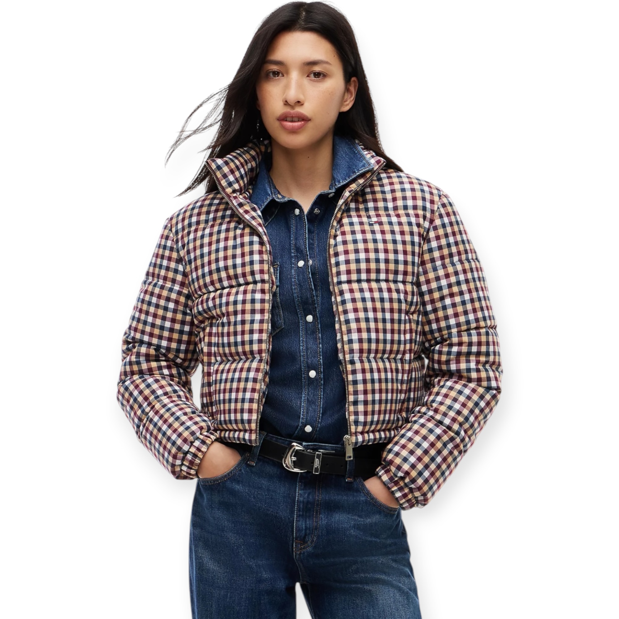 מעיל נשים TOMMY HILFIGER CROP PUFFER