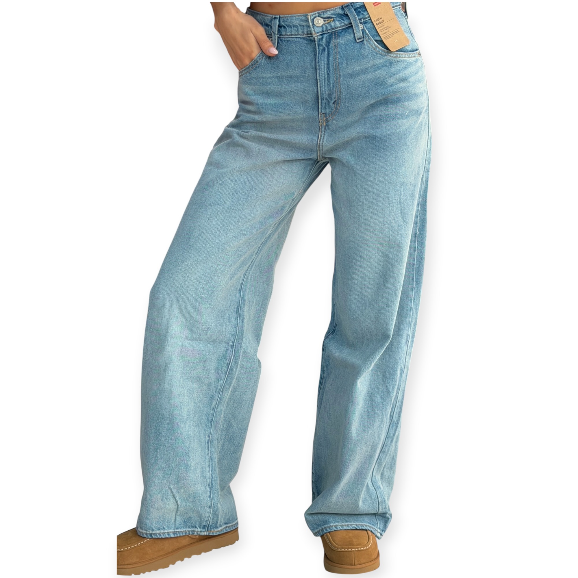 גינס נשים LEVIS CINCH BAGGY JEANS גינס נשים LEVIS CINCH BAGGY JEANS