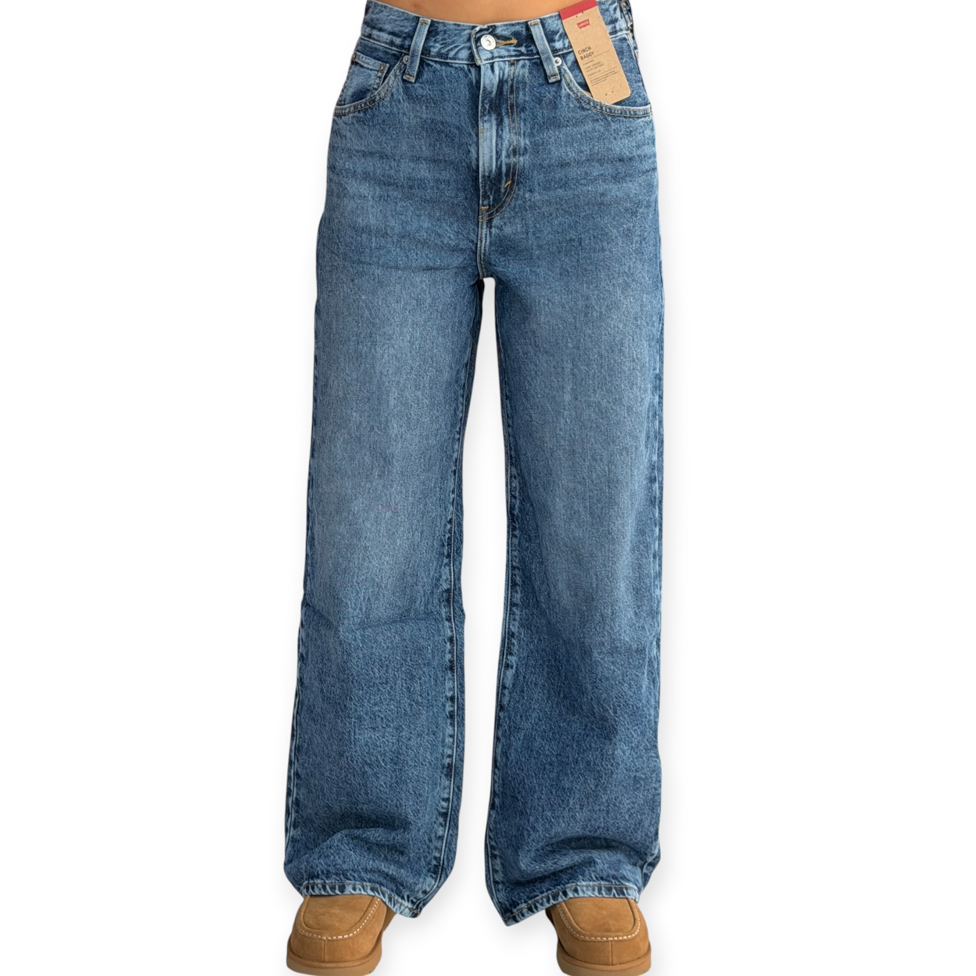 גינס נשים LEVIS CINCH BAGGY JEANS גינס נשים LEVIS CINCH BAGGY JEANS