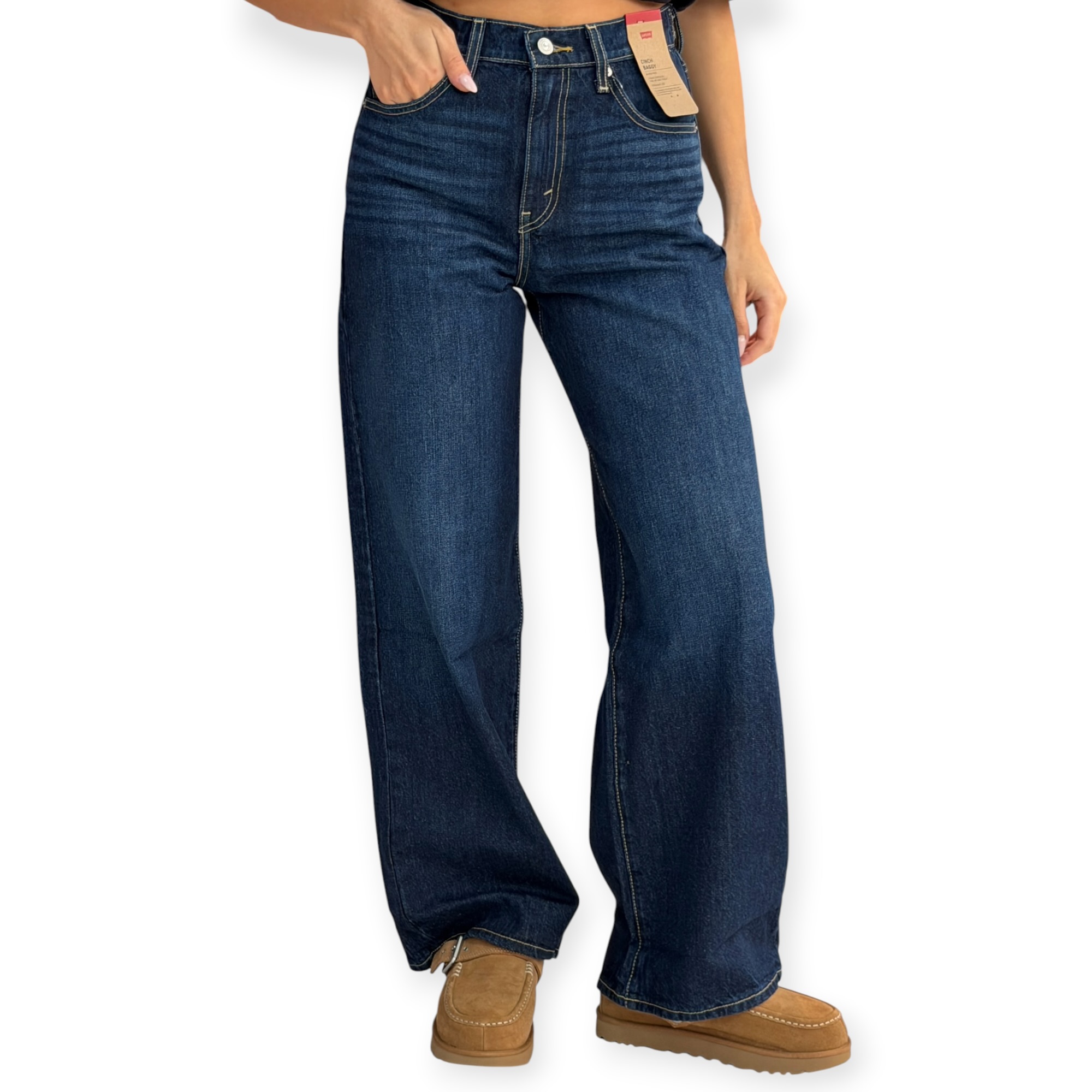 גינס נשים LEVIS CINCH BAGGY JEANS גינס נשים LEVIS CINCH BAGGY JEANS