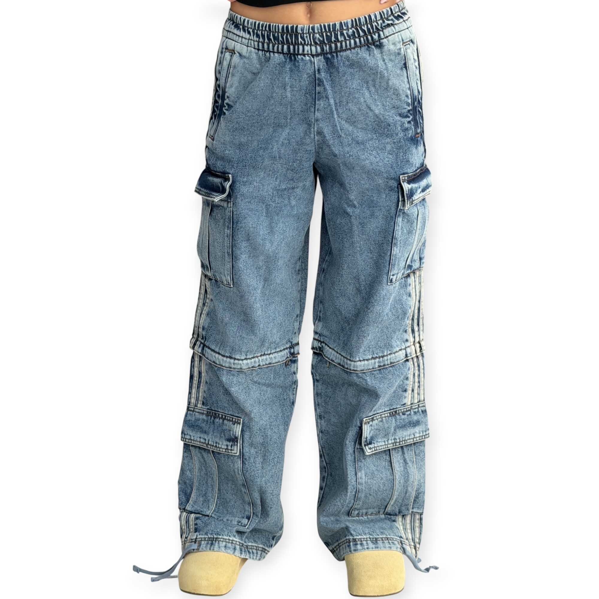 גינס נשים 2 חלקים ADIDAS 1-2 PANTS