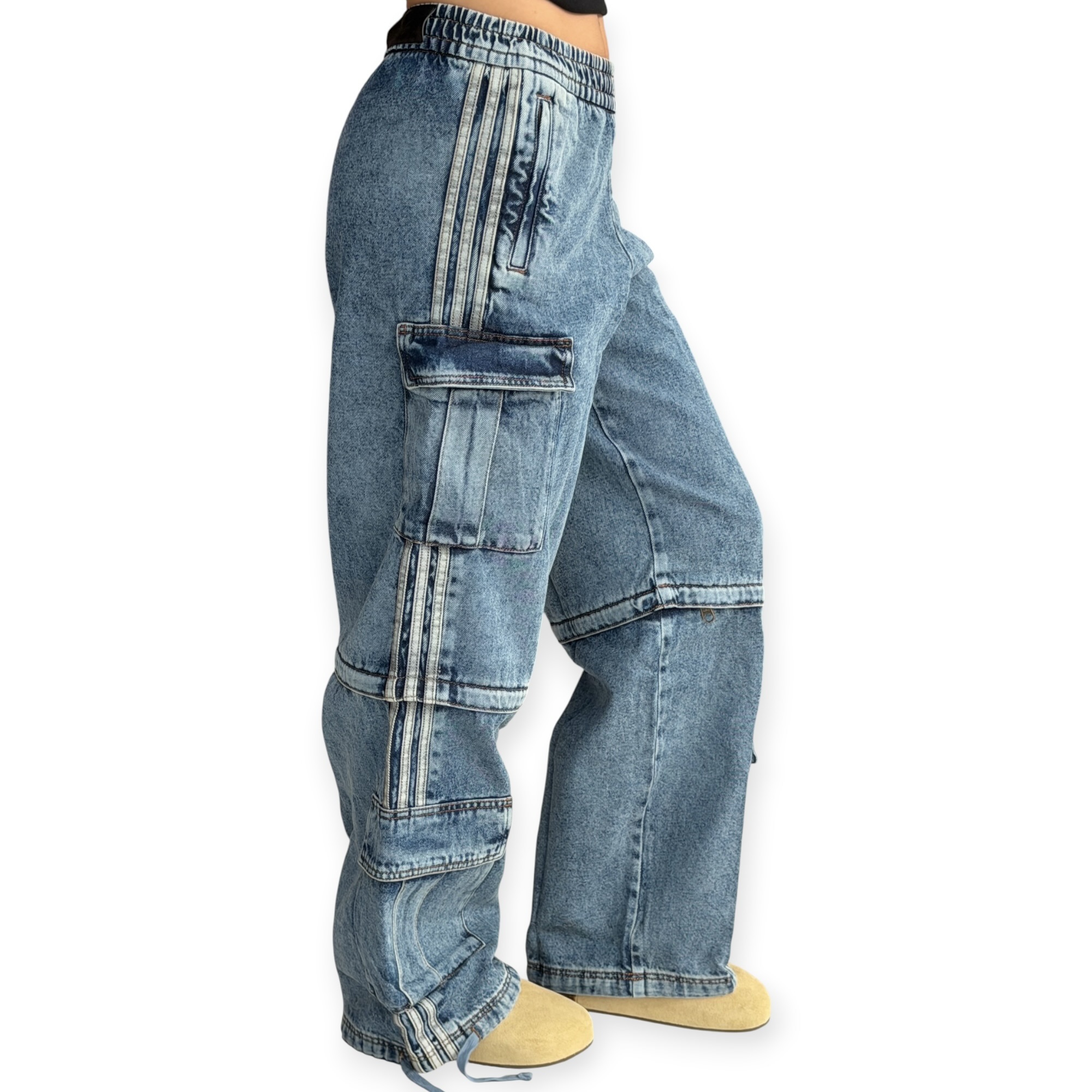 גינס נשים 2 חלקים ADIDAS 1-2 PANTS