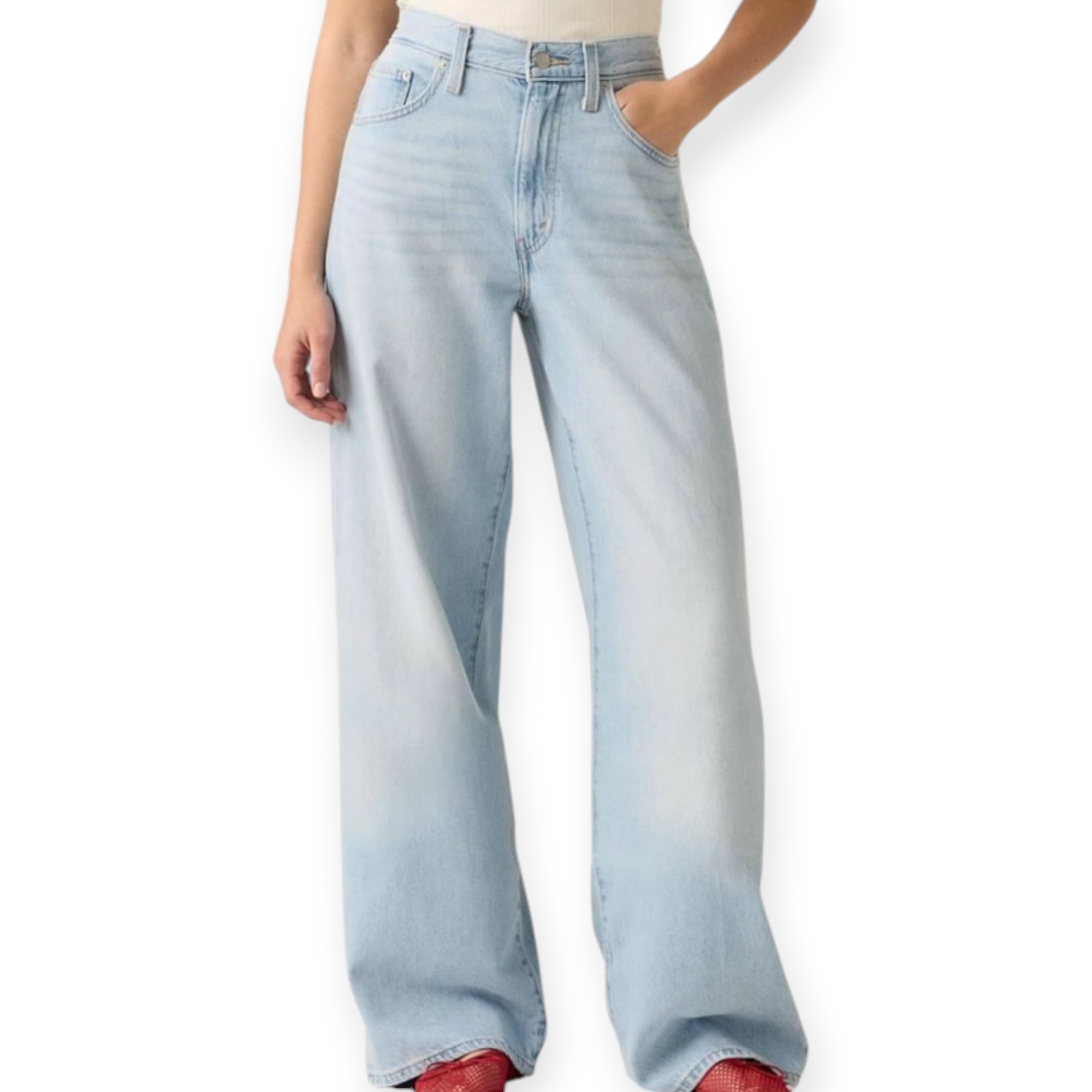גינס נשים LEVIS CINCH WIDE LEG JEANS