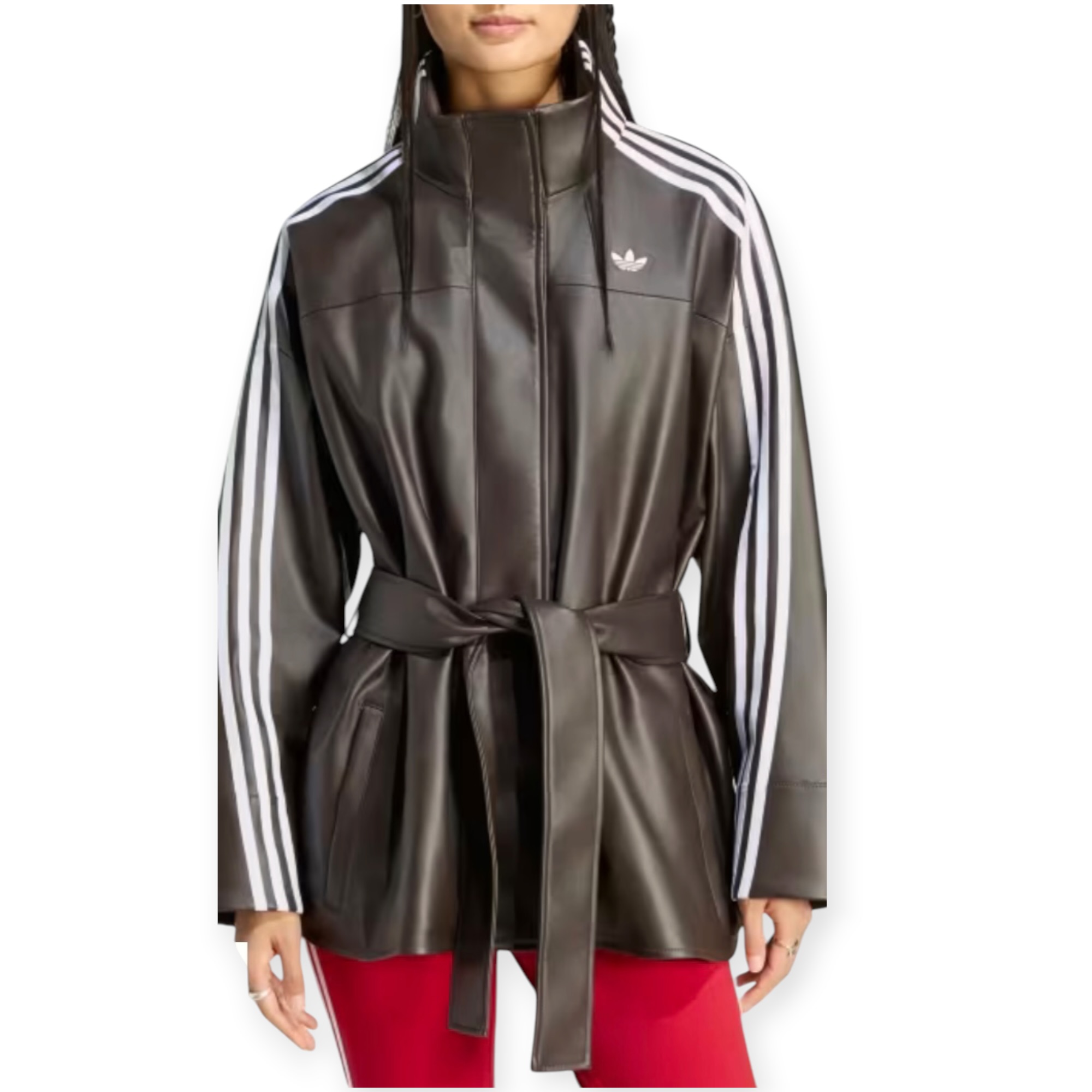 זקט נשים חום ADIDAS PLEATHER JAKCET
