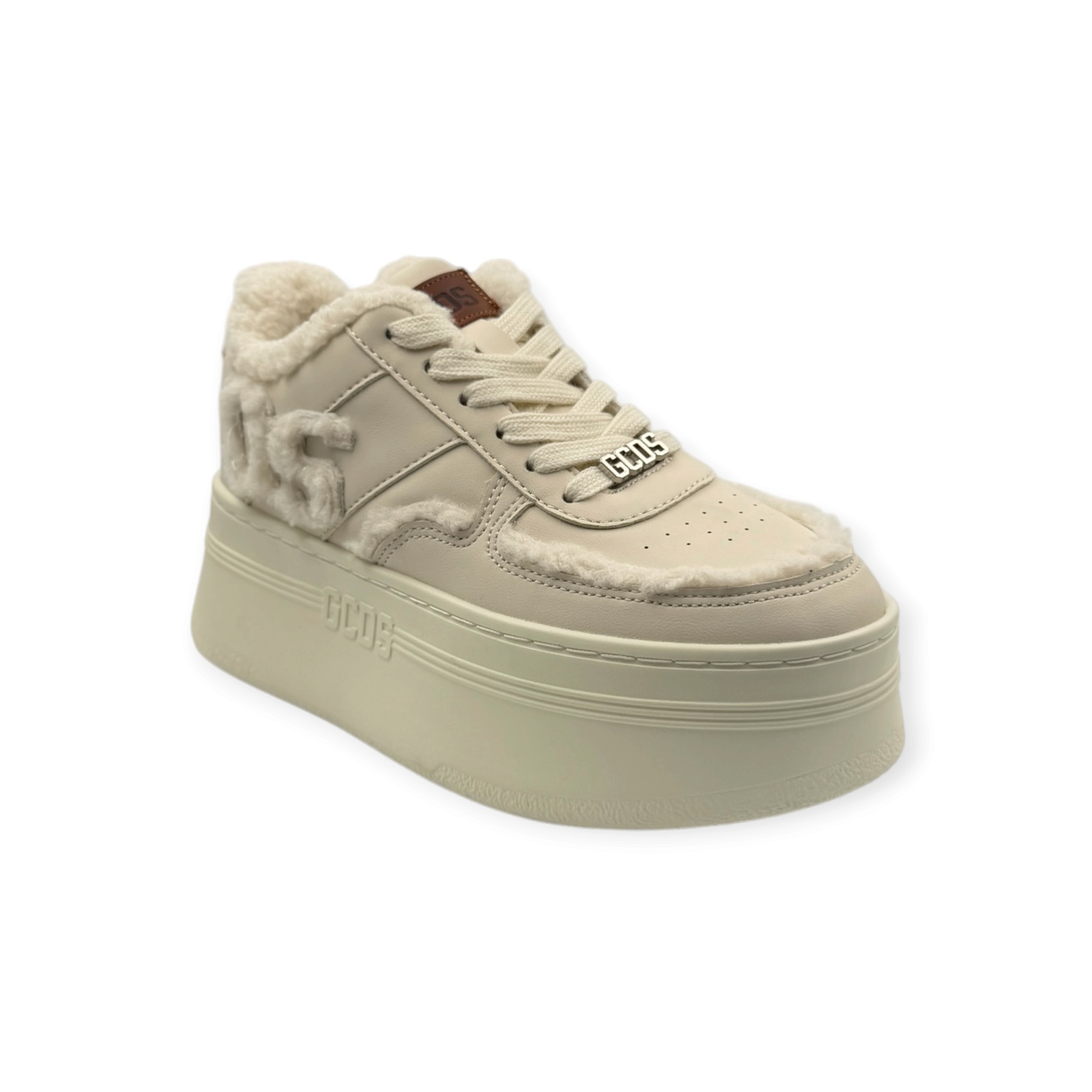 נעלי נשים GCDS WOMEN PLATFORM SNIKERS OFF WHITE נעלי נשים GCDS WOMEN PLATFORM SNIKERS OFF WHITE