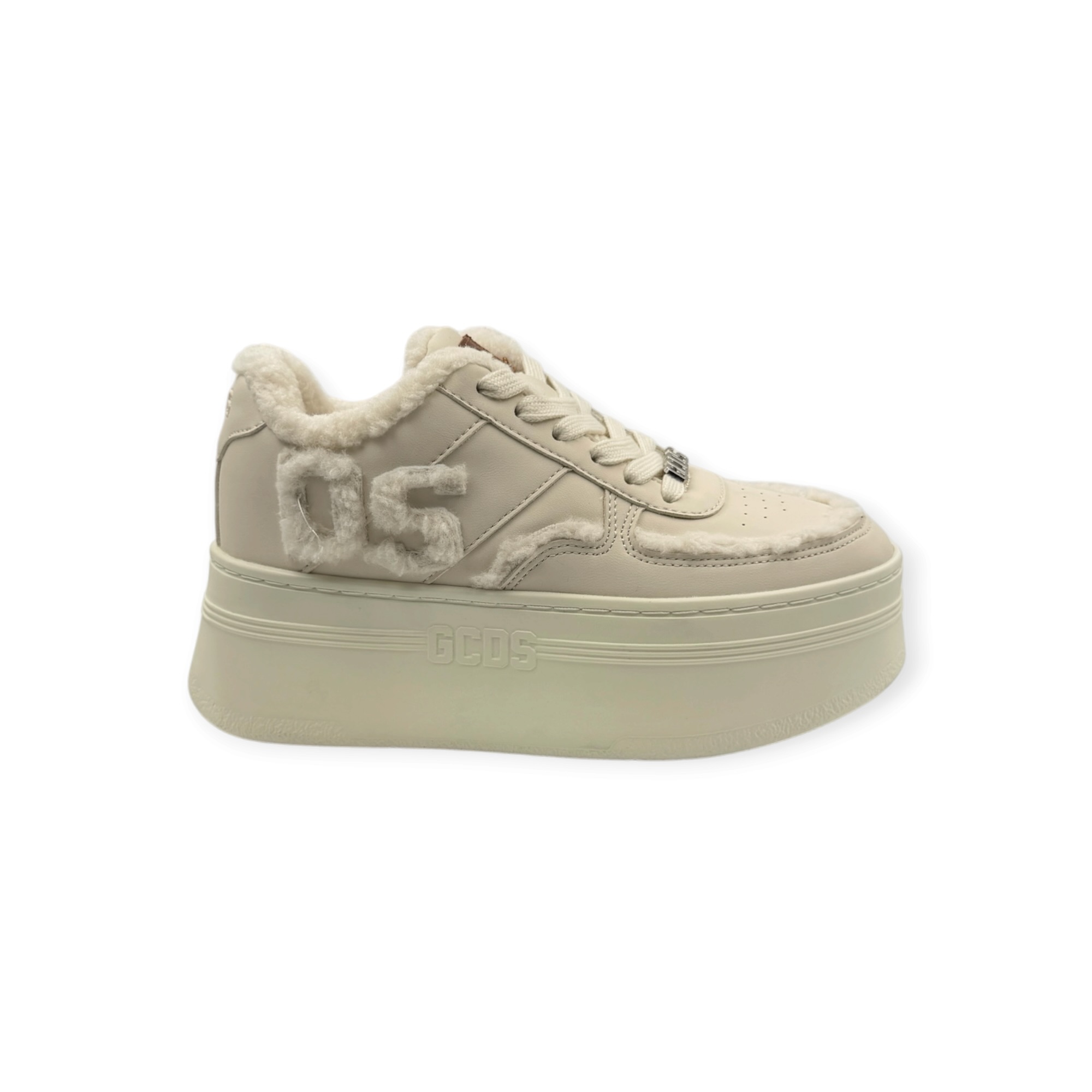 נעלי נשים GCDS WOMEN PLATFORM SNIKERS OFF WHITE נעלי נשים GCDS WOMEN PLATFORM SNIKERS OFF WHITE