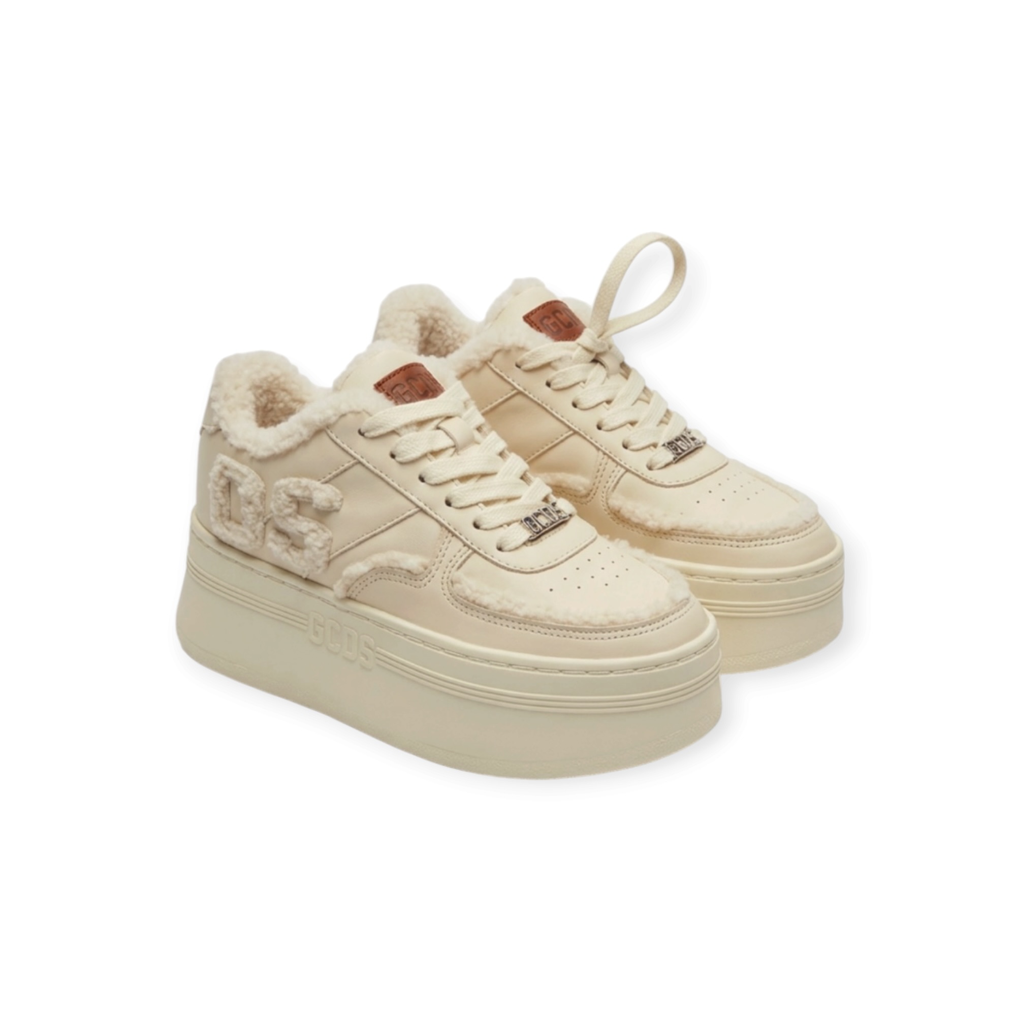 נעלי נשים GCDS WOMEN PLATFORM SNIKERS OFF WHITE נעלי נשים GCDS WOMEN PLATFORM SNIKERS OFF WHITE