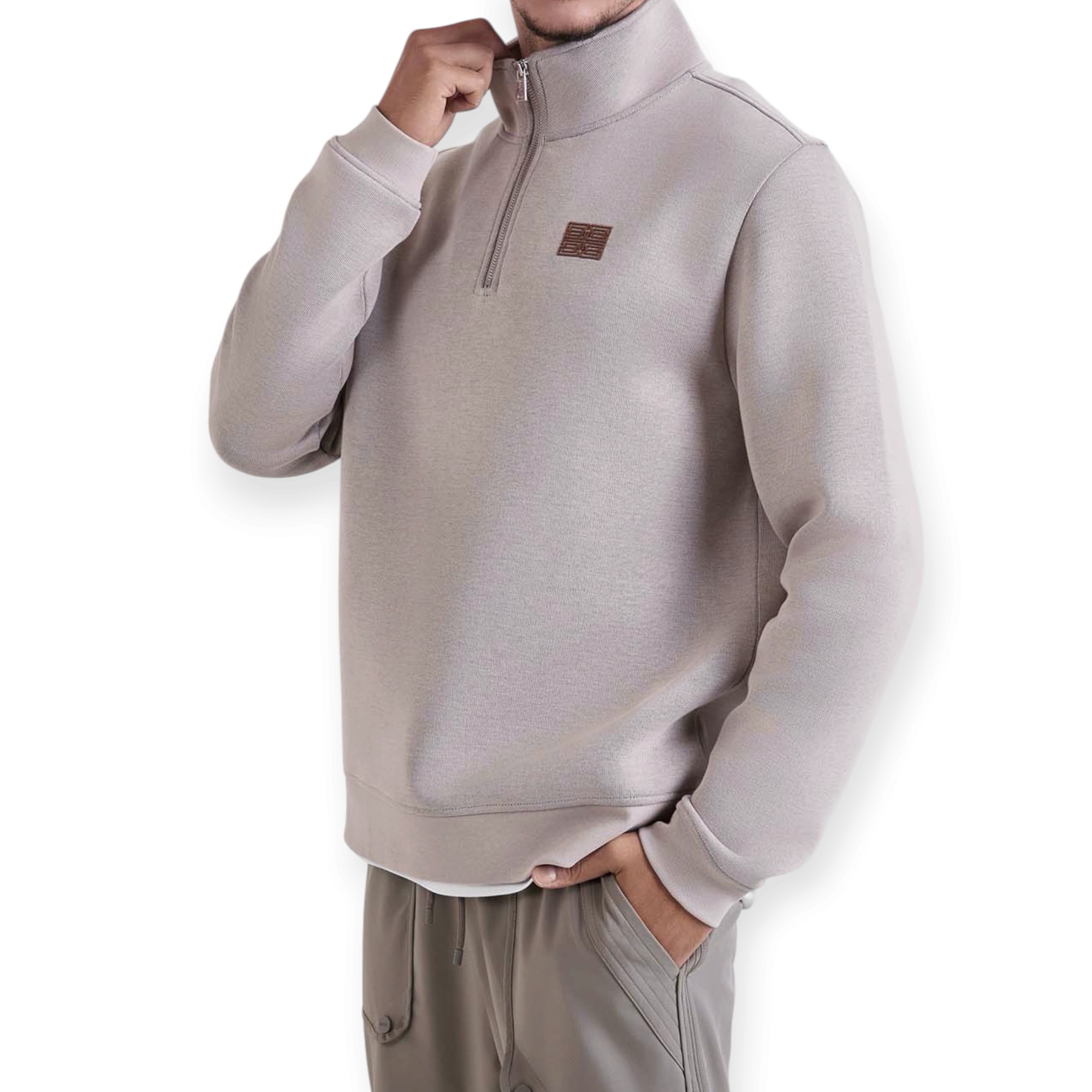 חולצה גברים BALR HALF ZIP SWEATSHIRT