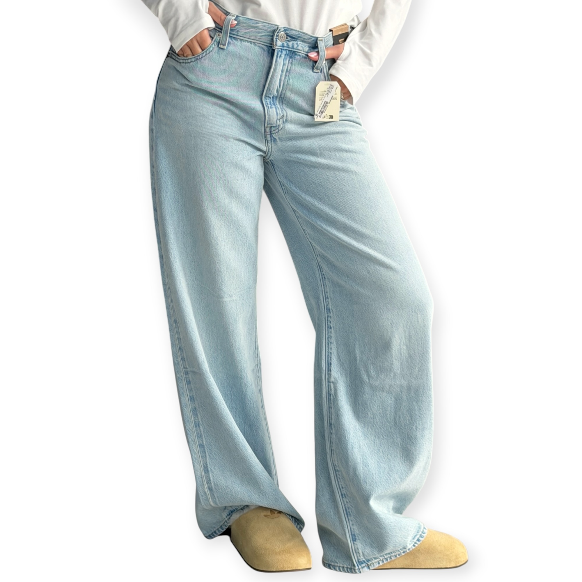 גינס נשים LEVIS CINCH WIDE LEG JEANS
