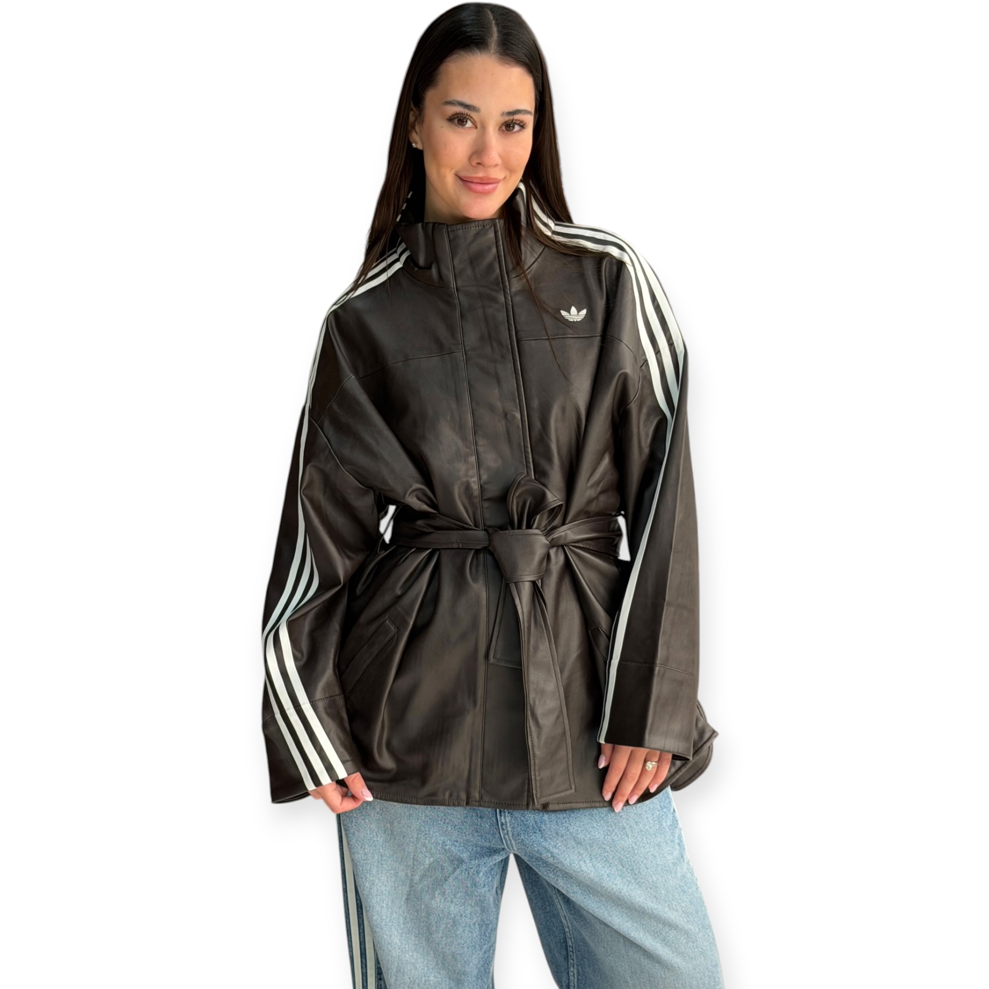 זקט נשים חום ADIDAS PLEATHER JAKCET