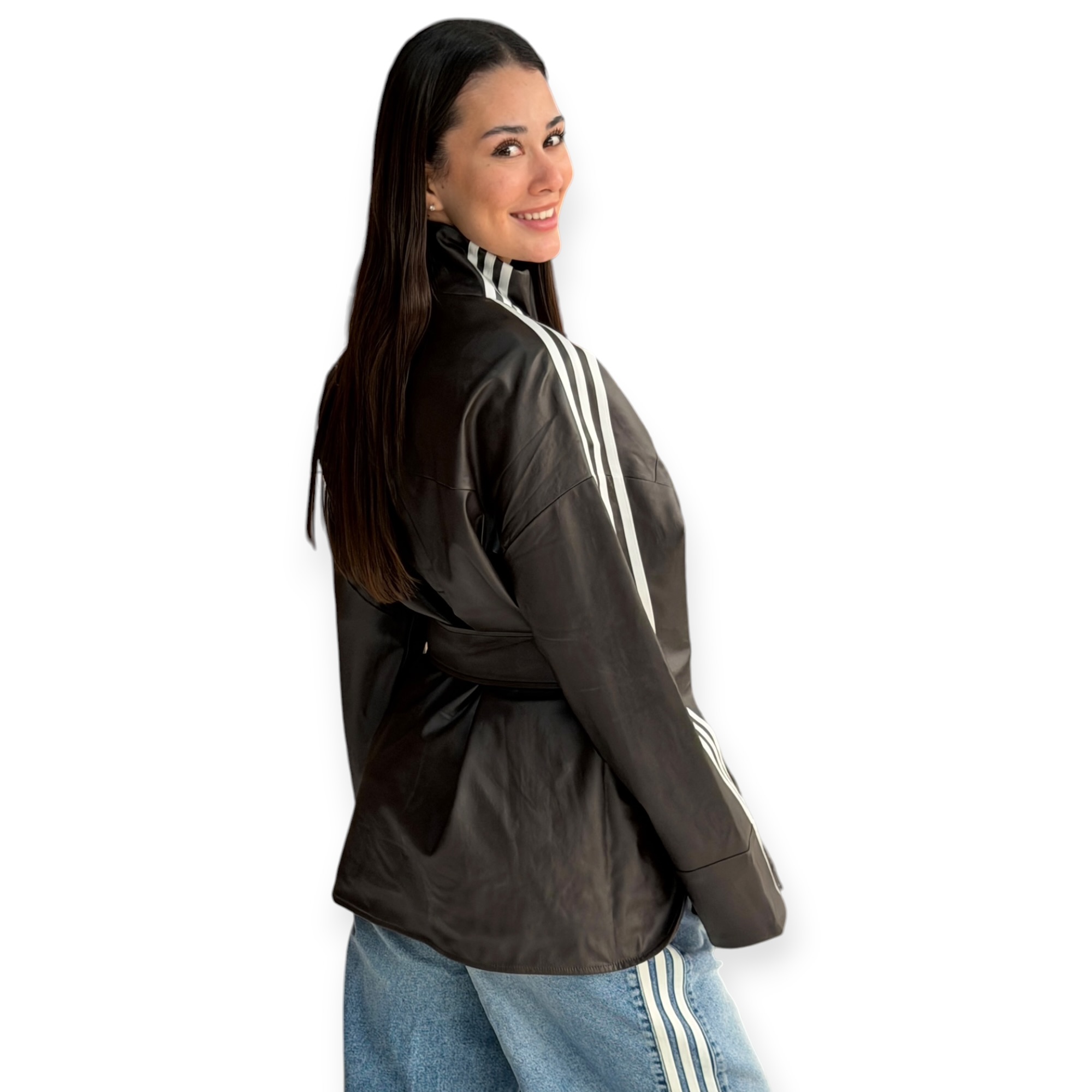 זקט נשים חום ADIDAS PLEATHER JAKCET
