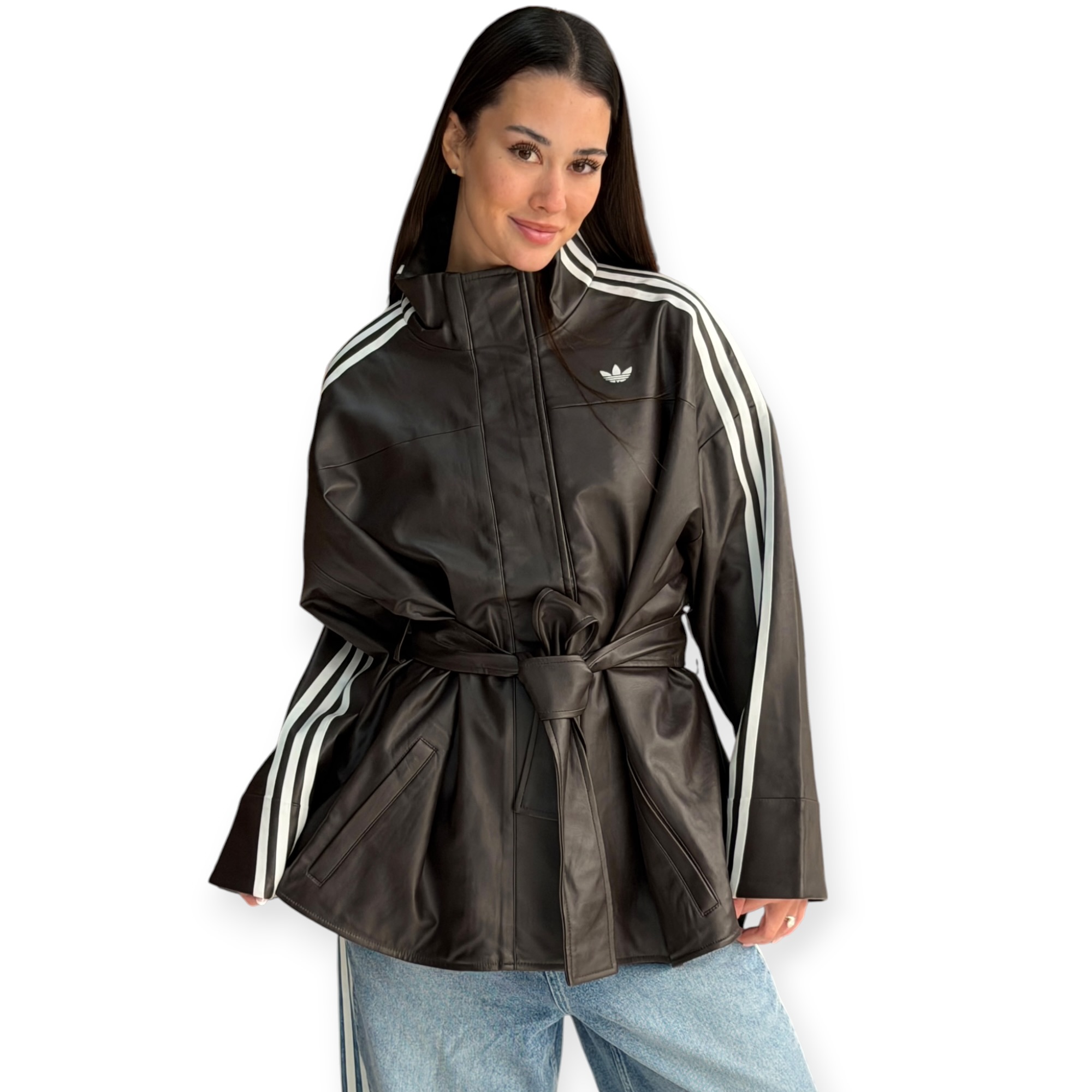 זקט נשים חום ADIDAS PLEATHER JAKCET