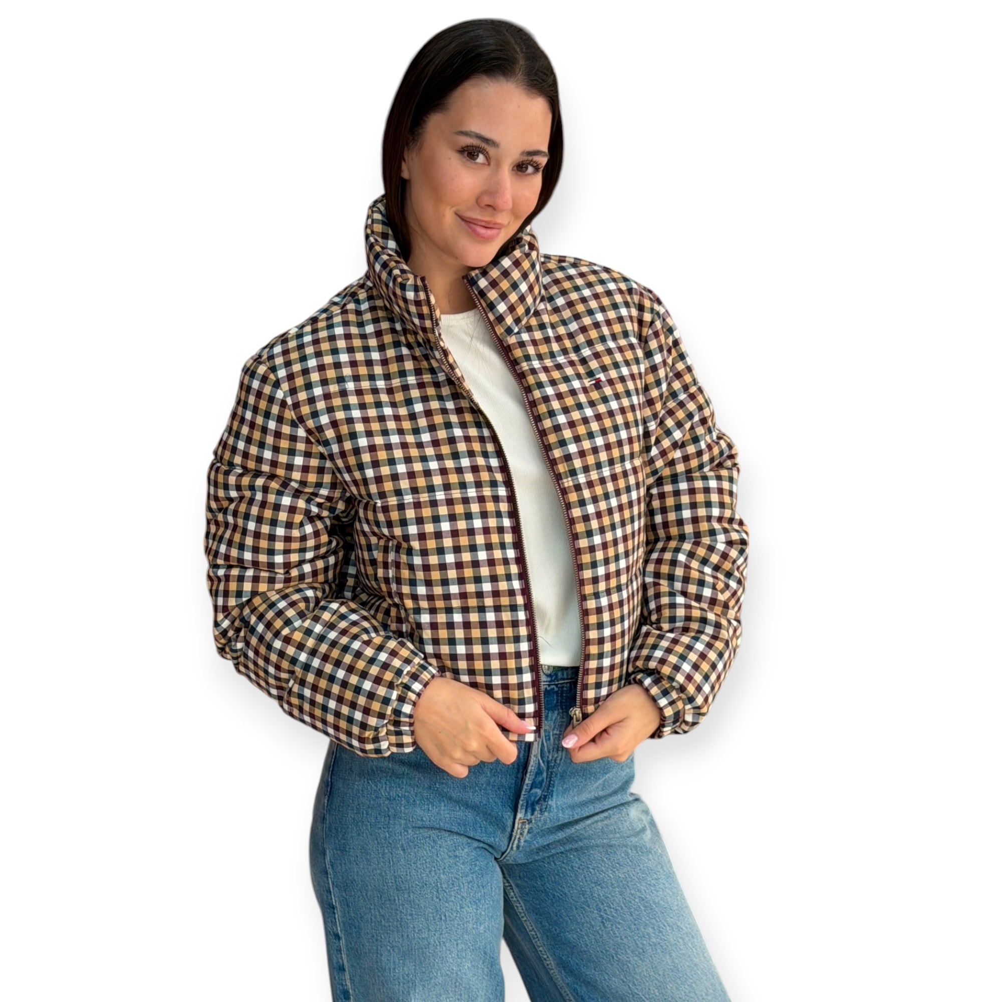 מעיל נשים TOMMY HILFIGER CROP PUFFER