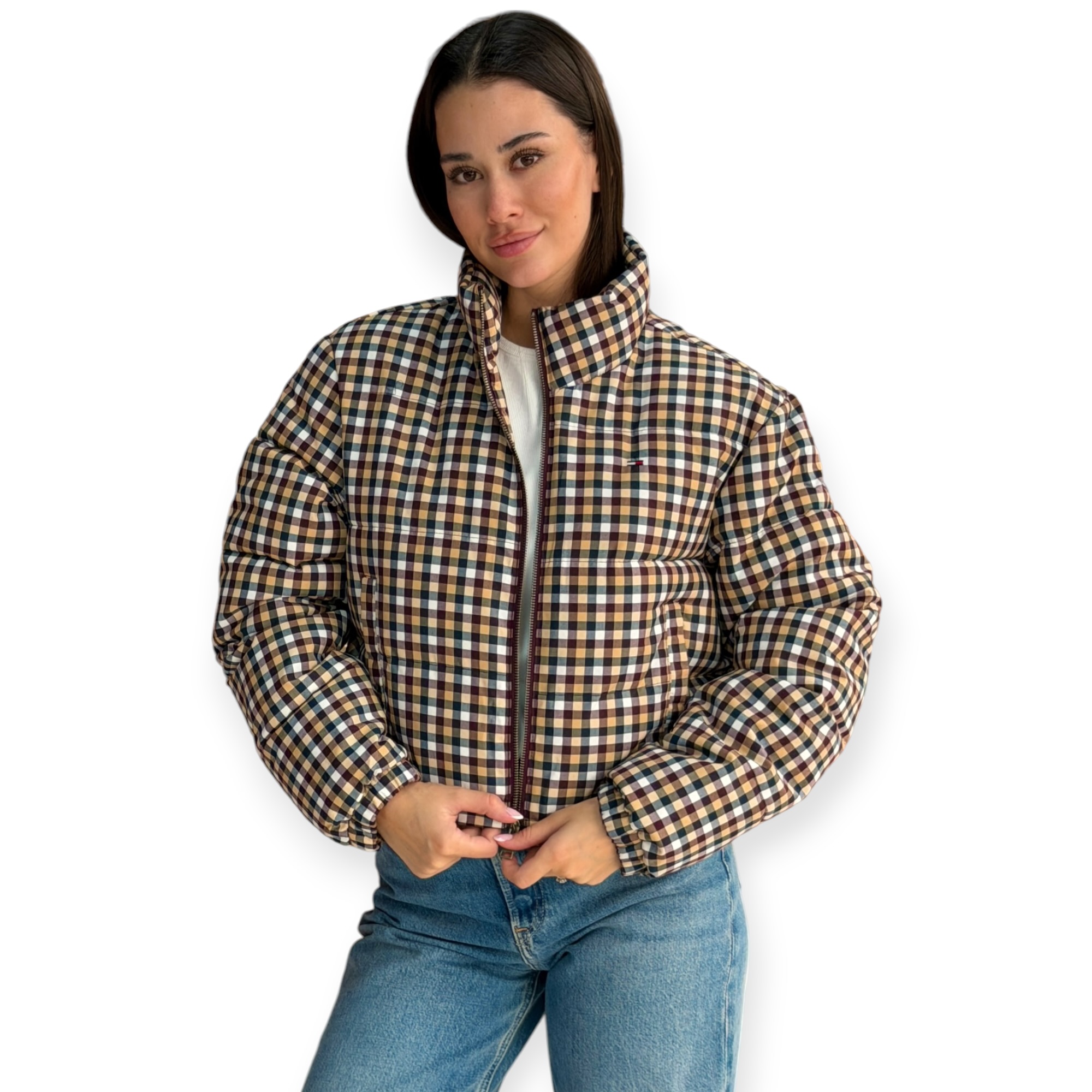 מעיל נשים TOMMY HILFIGER CROP PUFFER