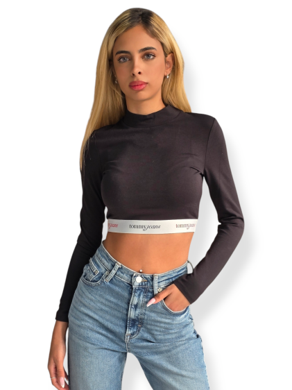 חולצה TOMMY HILFIGER SLIM CRP NECKLS