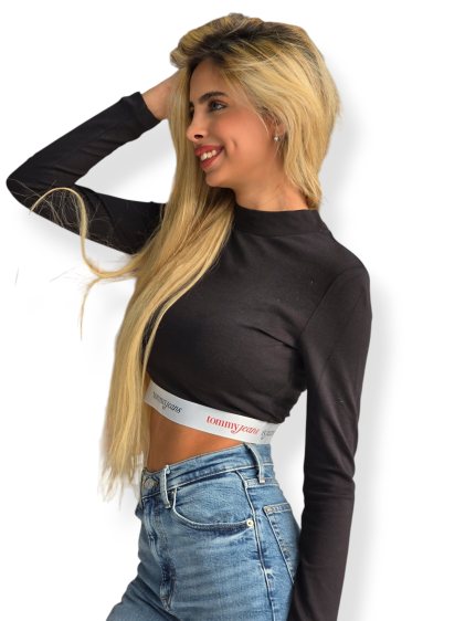 חולצה TOMMY HILFIGER SLIM CRP NECKLS