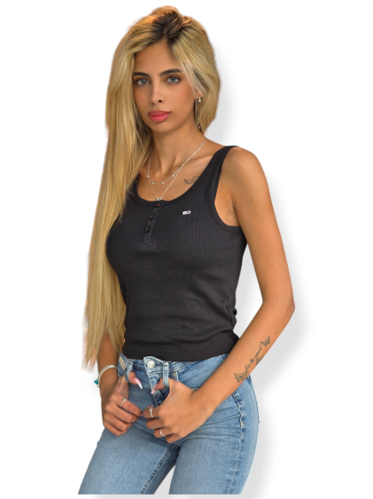 חולצה TOMMY HILFIGER SLIM BUTTON TANK