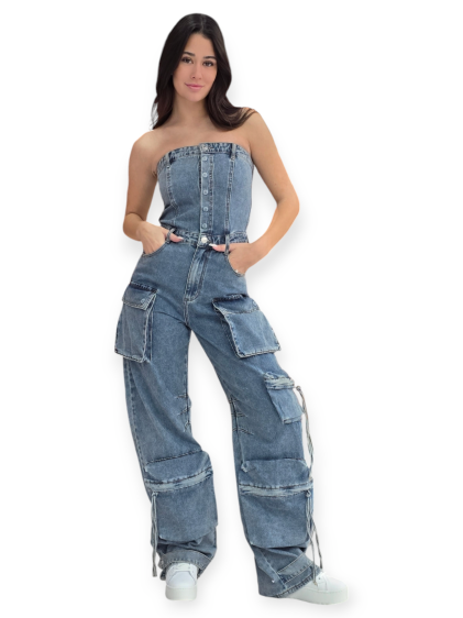 אוברול גינס STEVE MADDEN DENIM JUMPSUITS