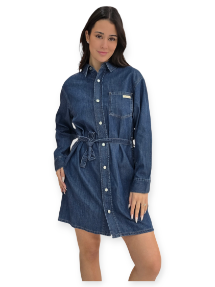 שמלה CALVIN KLEIN DENIM SHIRT DRESS