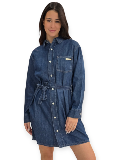 שמלה CALVIN KLEIN DENIM SHIRT DRESS