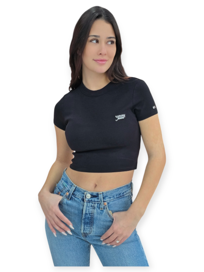 חולצה TOMMY HILFIGER SLIM CRP SCRIPT