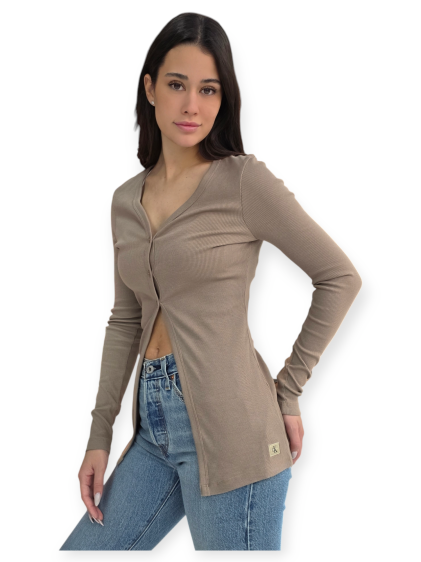 חולצה CALVIN KLEIN RIB CARDIGAN