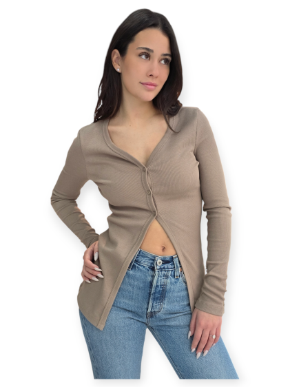 חולצה CALVIN KLEIN RIB CARDIGAN