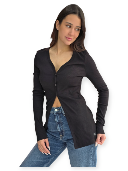 חולצה CALVIN KLEIN RIB CARDIGAN