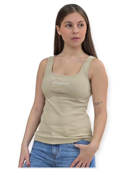 חולצה GUESS TANK SLIM RIB TEE