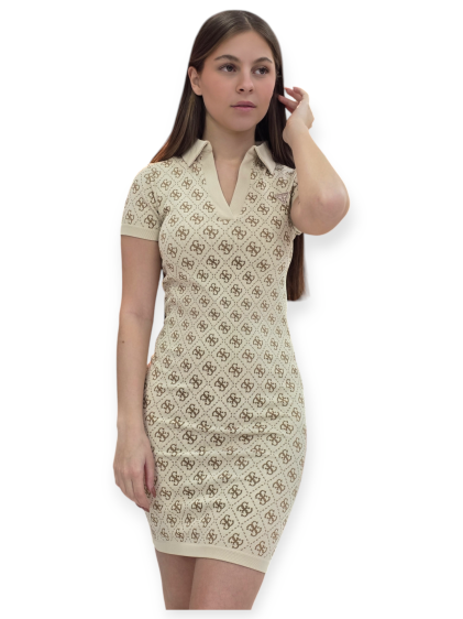 שמלה GUESS RHOMBUS SHORT DRESS