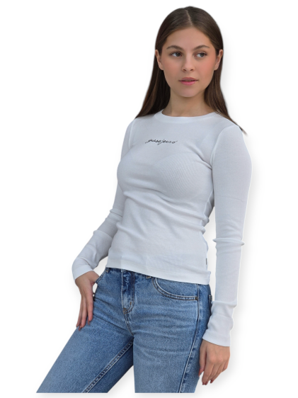 חולצה GUESS LS SLIM LOGO TEE