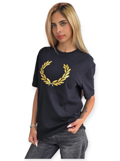 חולצה FRED PERRY METALLIC LAUREL TEE