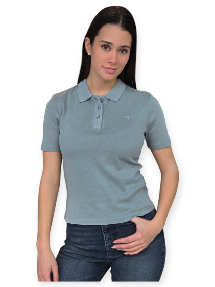 חולצה CALVIN KLEIN WASHED POLO TOP