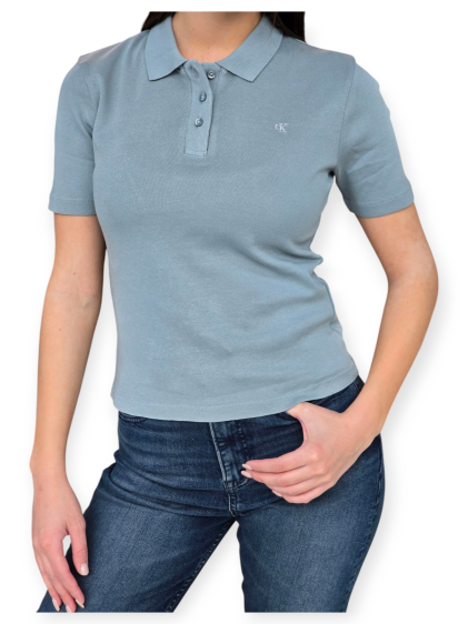 חולצה CALVIN KLEIN WASHED POLO TOP