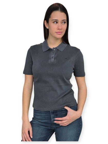 חולצה CALVIN KLEIN WASHED POLO TOP