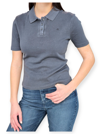 חולצה CALVIN KLEIN WASHED POLO TOP