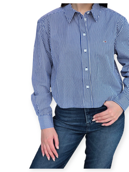 חולצה TOMMY HILFIGER POPLIN SHIRT RELAXED CRP