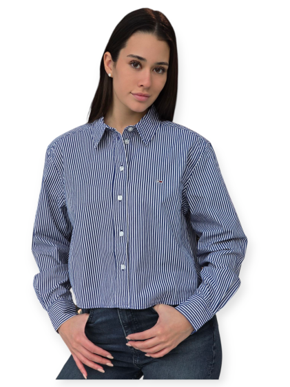 חולצה TOMMY HILFIGER POPLIN SHIRT RELAXED CRP