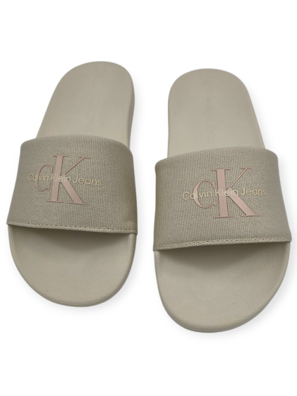 נעלי CALVIN KLEIN SLIDE MONOGRAM