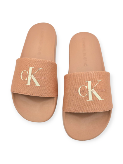 נעלי CALVIN KLEIN SLIDE MONOGRAM