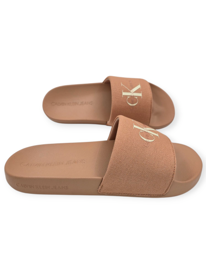 נעלי CALVIN KLEIN SLIDE MONOGRAM