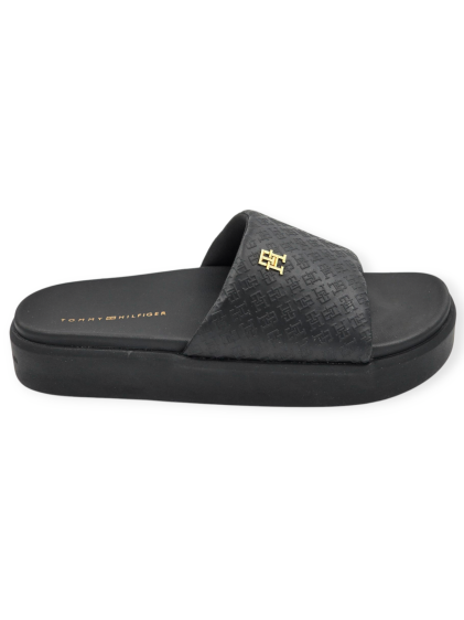 נעלי TOMMY HILFIGER PLATFORM MONOGRAM POOLSIDE