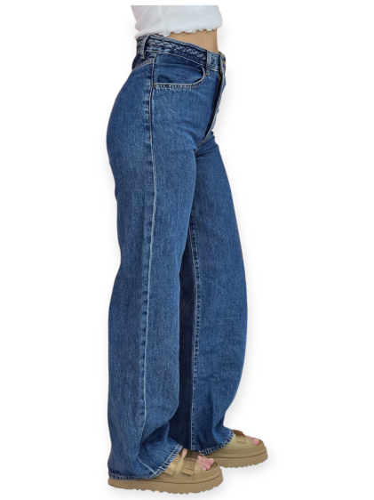 גינס LEVIS RIBCAGE WL BRAIDED