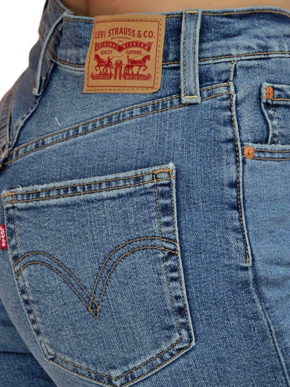 גינס LEVIS RIBCAGE STRAIGHT ANKLE