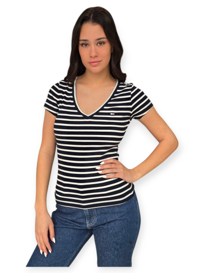 חולצה TOMMY HILFIGER SLIM  RIB V