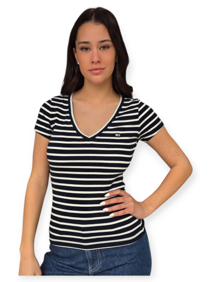 חולצה TOMMY HILFIGER SLIM  RIB V