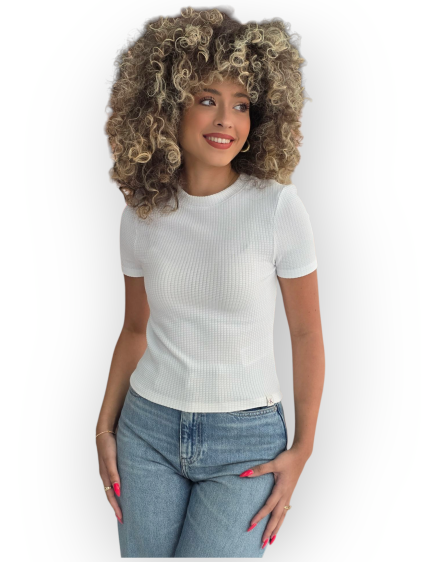 חולצה CALVIN KLEIN WAFFLE SHORT SLEEVE